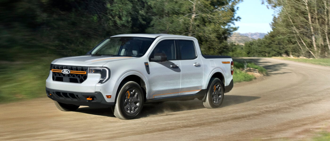 2026 Ford Maverick Exterior Driving Fast On Dirt Road