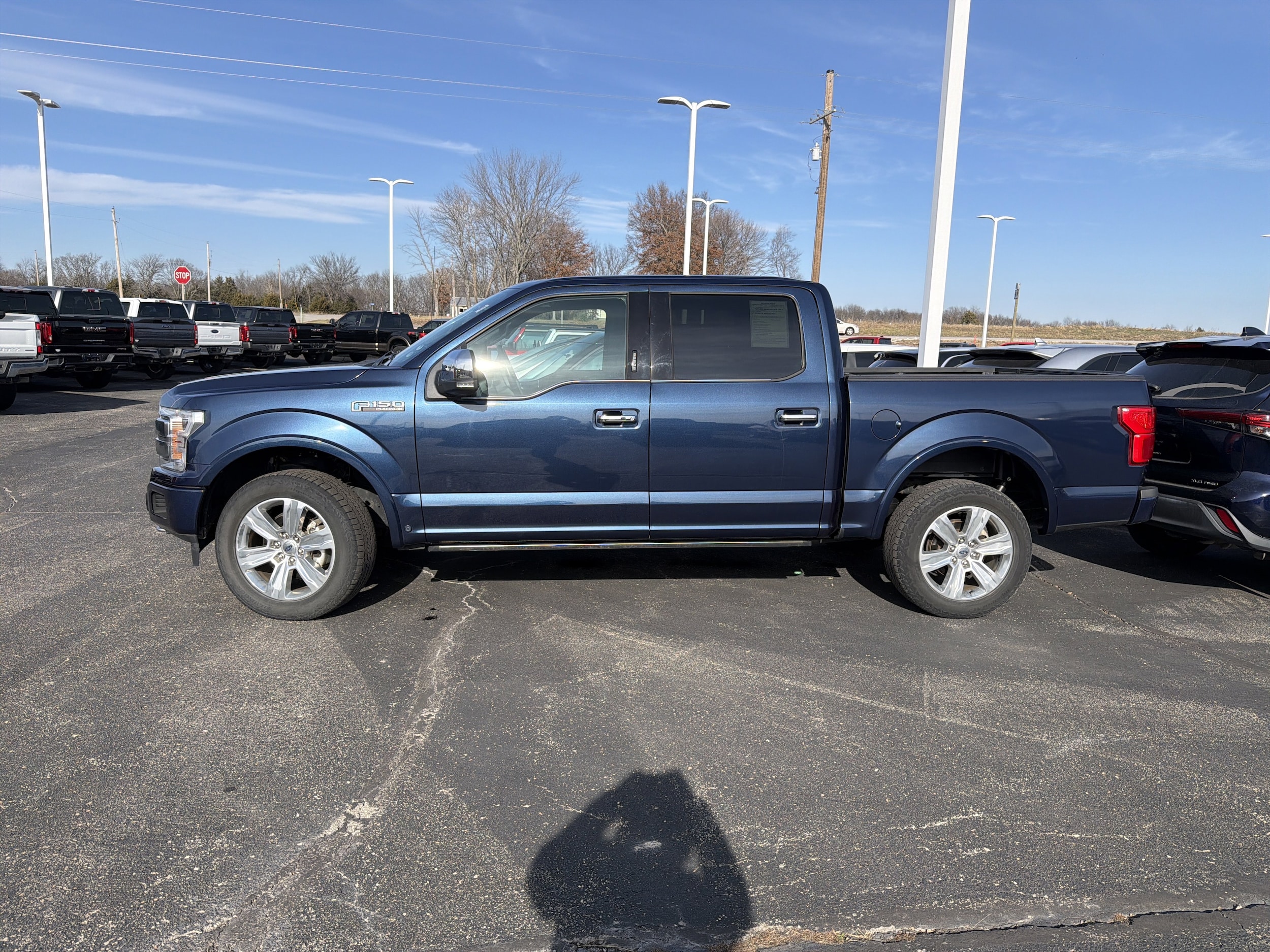 Used 2020 Ford F-150 Platinum with VIN 1FTEW1E43LFA79770 for sale in Kansas City
