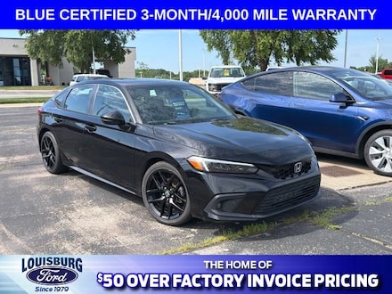 Featured used 2022 Honda Civic Sport Touring Hatchback for Sale in Louisburg, KS