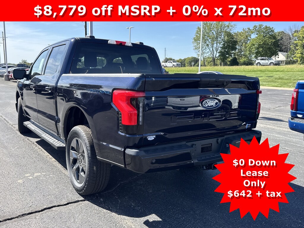 New 2025 Ford F-150 Lightning Flash Extended Range Battery 4x4 Truck