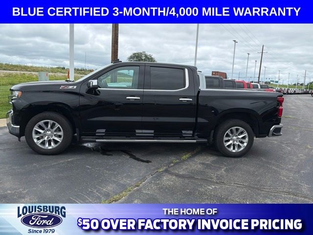 Used 2021 Chevrolet Silverado 1500 LTZ with VIN 3GCUYGEL8MG473233 for sale in Kansas City