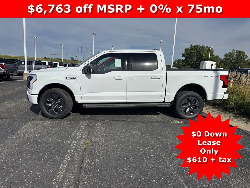 New 2025 Ford F-150 Lightning Flash Extended Range Battery 4x4 Truck