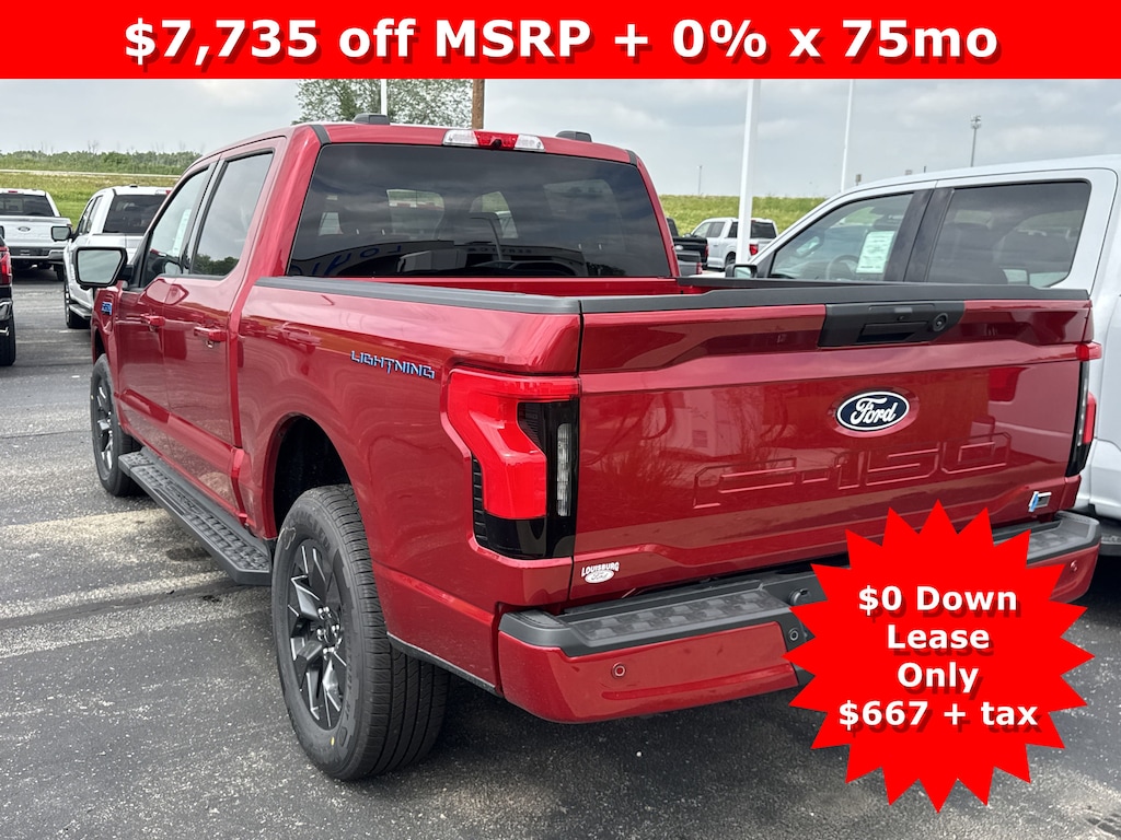 New 2025 Ford F-150 Lightning Flash Extended Range Battery 4x4 Truck
