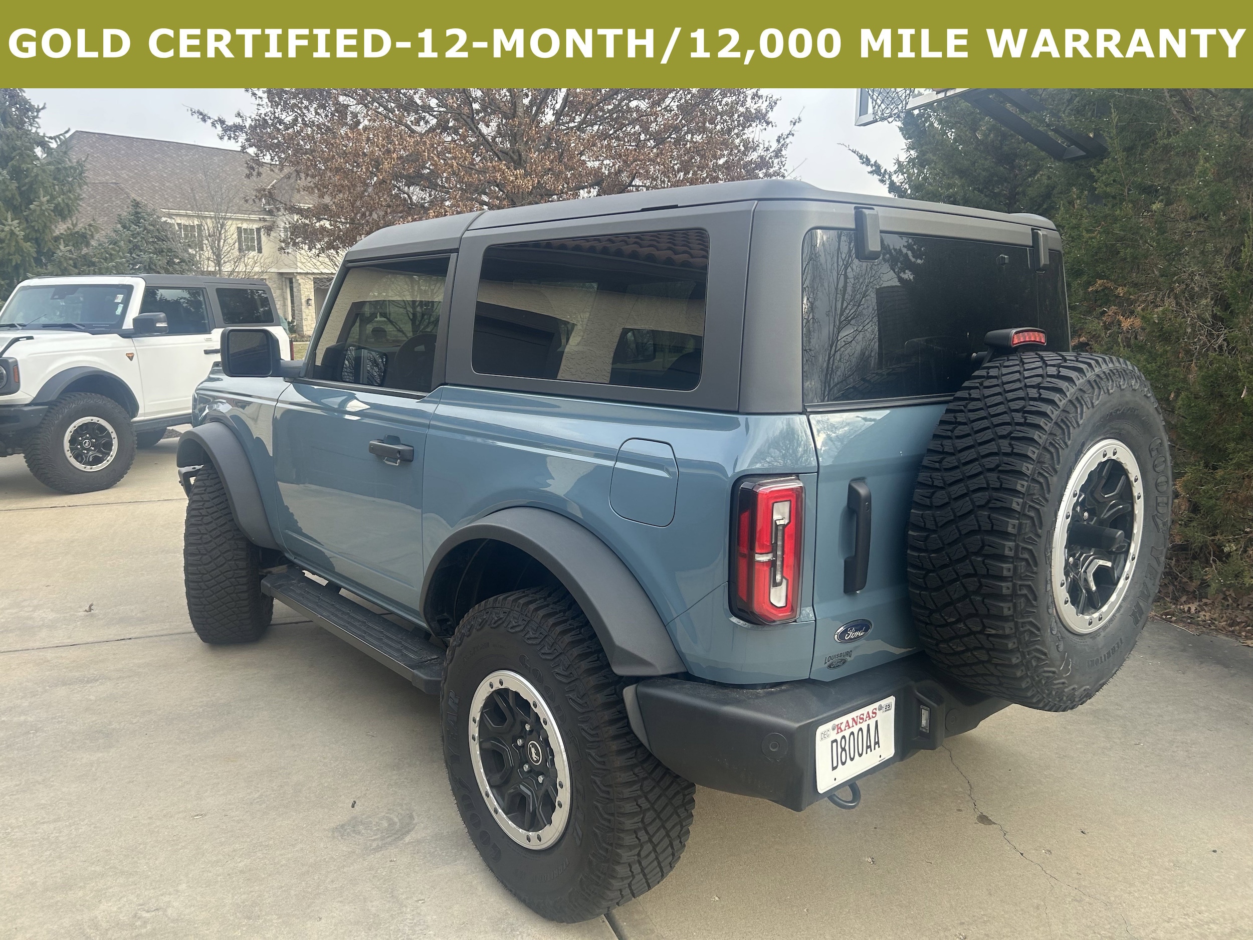 Certified 2023 Ford Bronco 2-Door Big Bend with VIN 1FMDE5CP3PLB45482 for sale in Kansas City