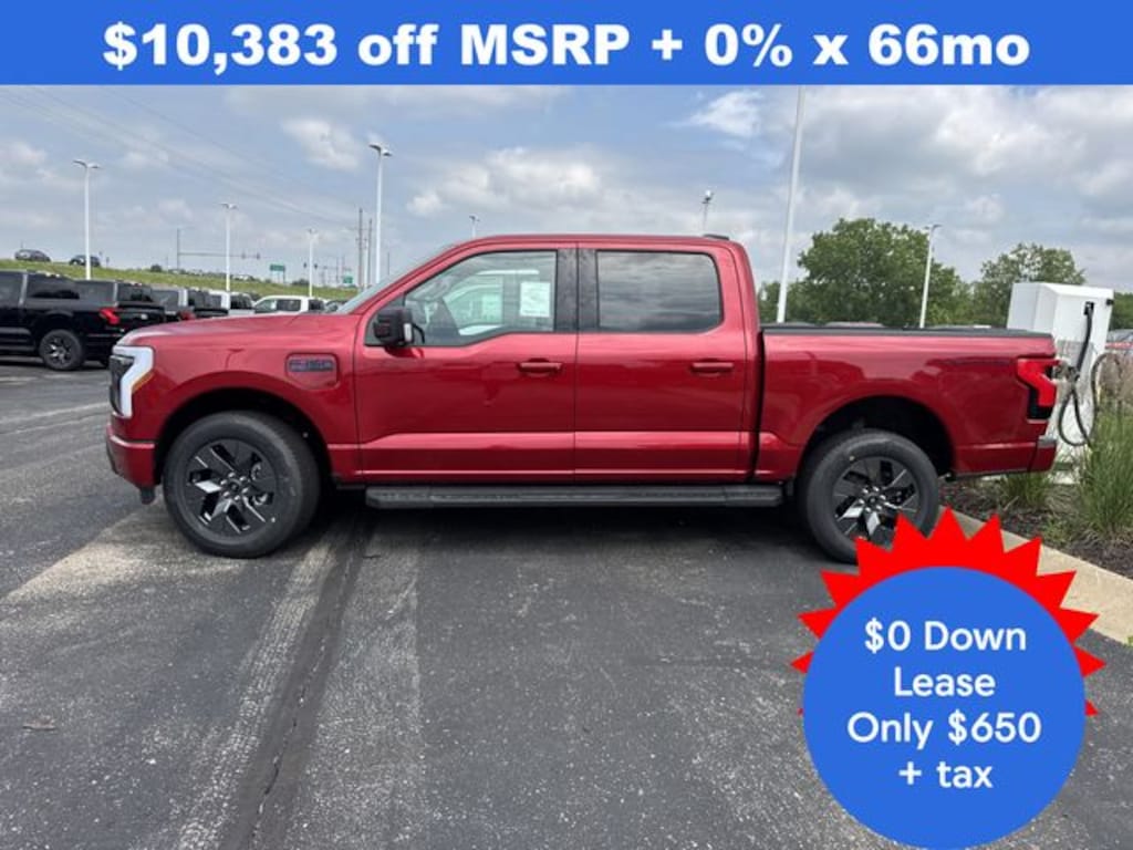 New 2025 Ford F-150 Lightning Flash Extended Range Battery 4x4 Truck