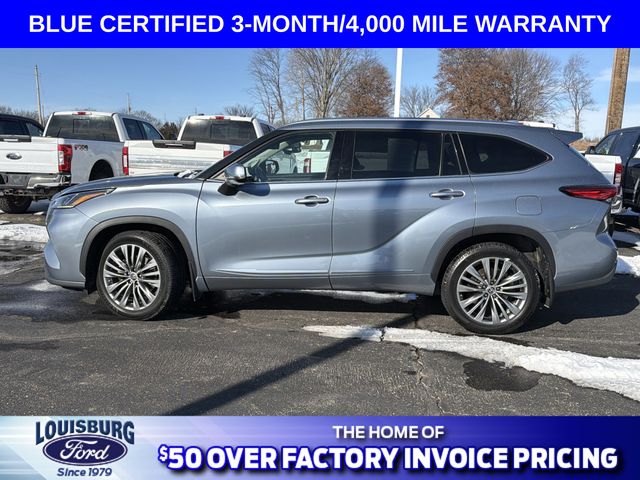 Certified 2021 Toyota Highlander Platinum with VIN 5TDFZRBH4MS063161 for sale in Kansas City