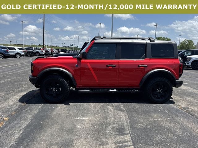 Certified 2023 Ford Bronco 4-Door Black Diamond with VIN 1FMEE5DP8PLB38644 for sale in Kansas City