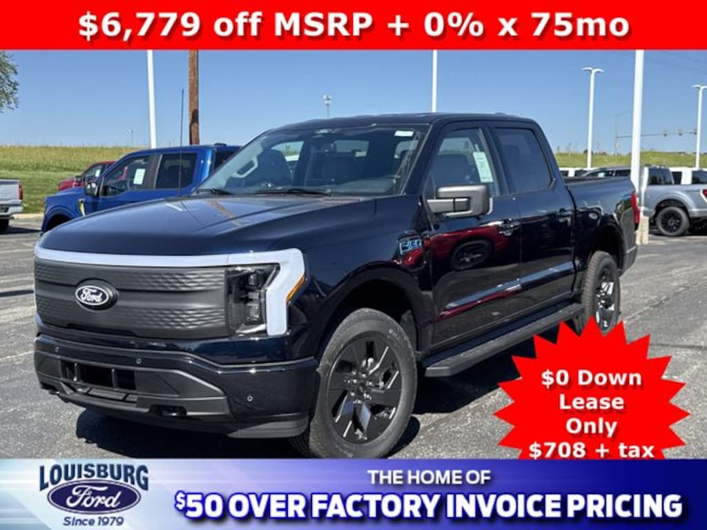 New 2025 Ford F-150 Lightning Flash Extended Range Battery 4x4 Truck