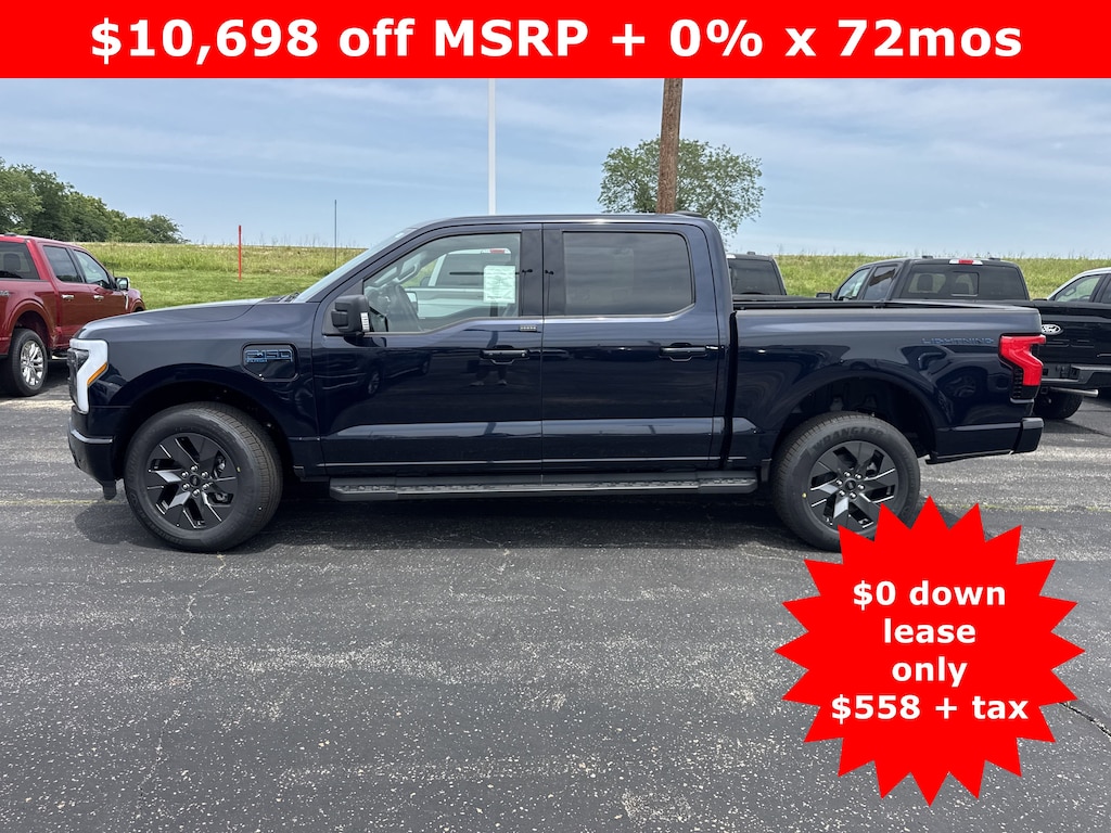 New 2025 Ford F-150 Lightning Supercrew Flash Lightning Ext Range Battery 4x4 Truck