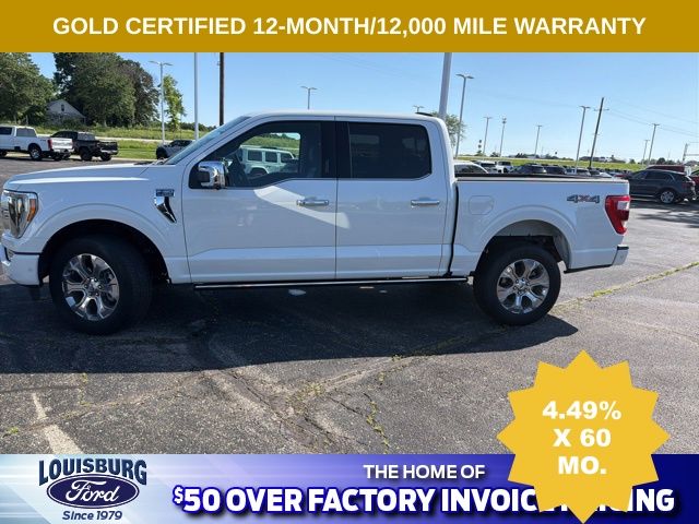 Certified 2023 Ford F-150 Platinum with VIN 1FTFW1E82PFB18779 for sale in Kansas City