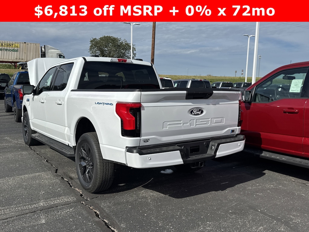 New 2025 Ford F-150 Lightning Flash Extended Range Battery 4x4 Truck