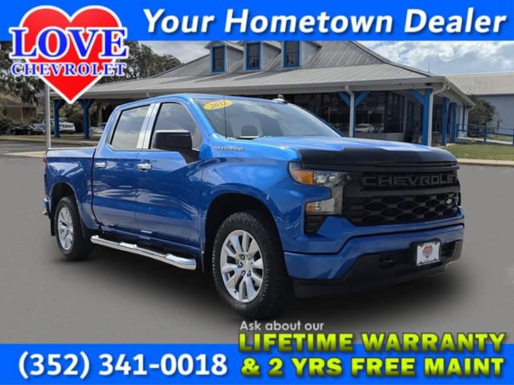 Used 2022 Chevrolet Silverado 1500 Custom Truck Crew Cab