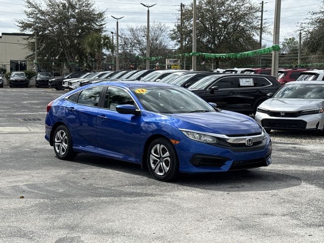 Used 2018 Honda Civic LX with VIN 19XFC2F56JE025011 for sale in Homosassa, FL
