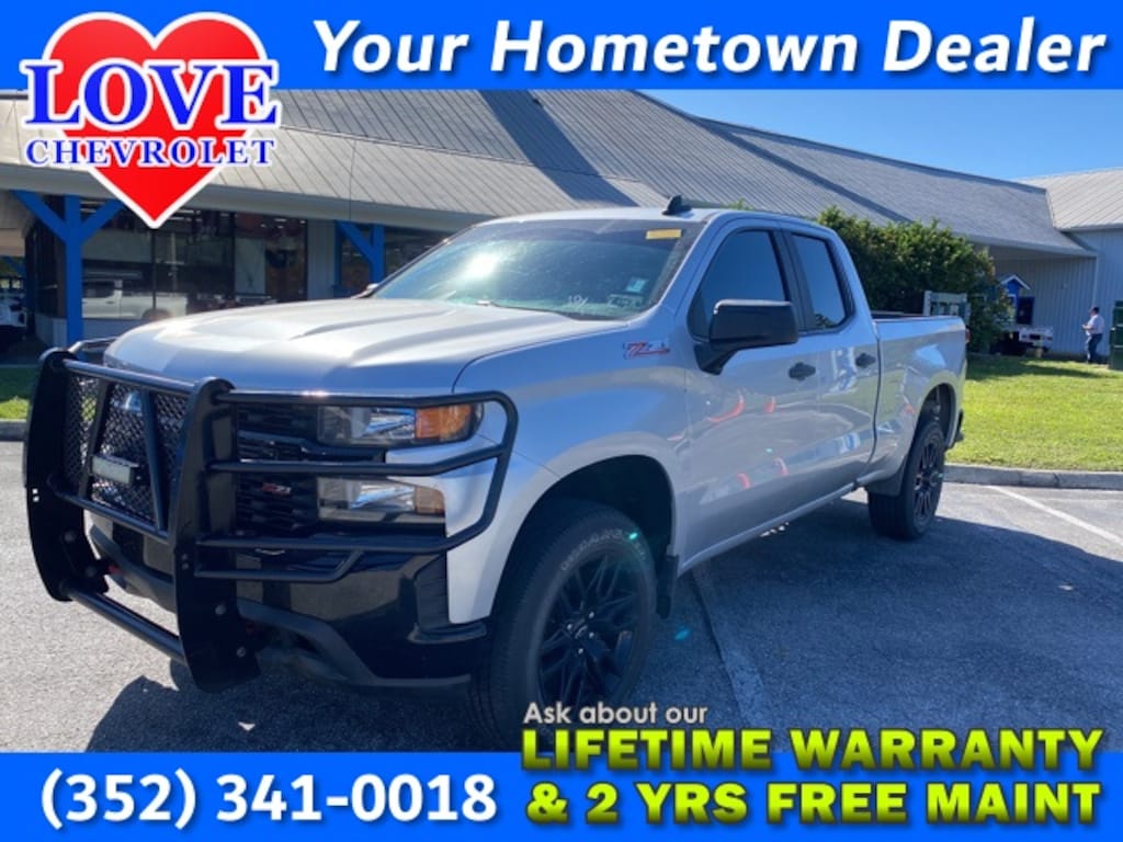 Used 2019 Chevrolet Silverado 1500 Silverado Custom Trail Boss Truck Double Cab
