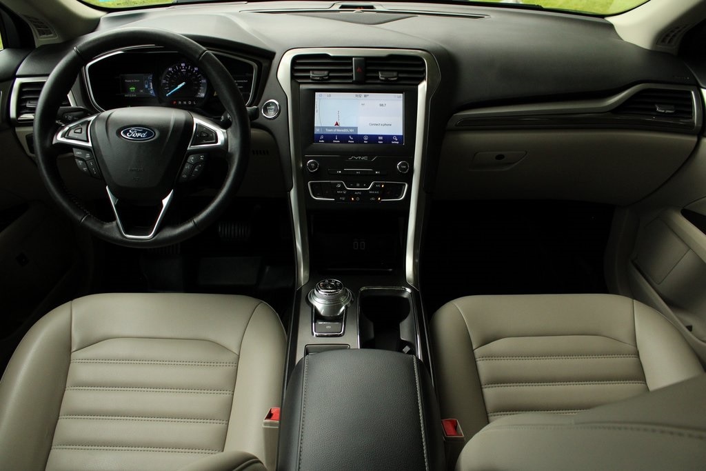 Used 2019 Ford Fusion Hybrid SEL with VIN 3FA6P0MU6KR100857 for sale in Meredith, NH