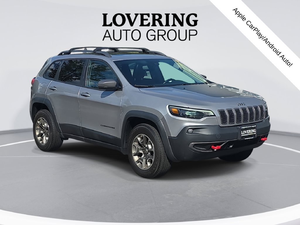 Used 2021 Jeep Cherokee Trailhawk with VIN 1C4PJMBX0MD186103 for sale in Meredith, NH