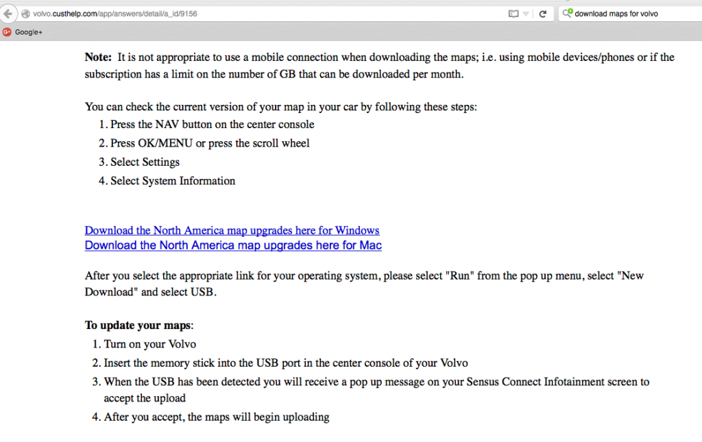 Updating Your Volvo Maps Information Lovering Volvo Meredith