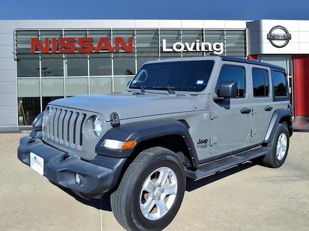Featured Pre Owned 2021 Jeep Wrangler Unlimited Sport SUV for sale near you in Lufkin, TX