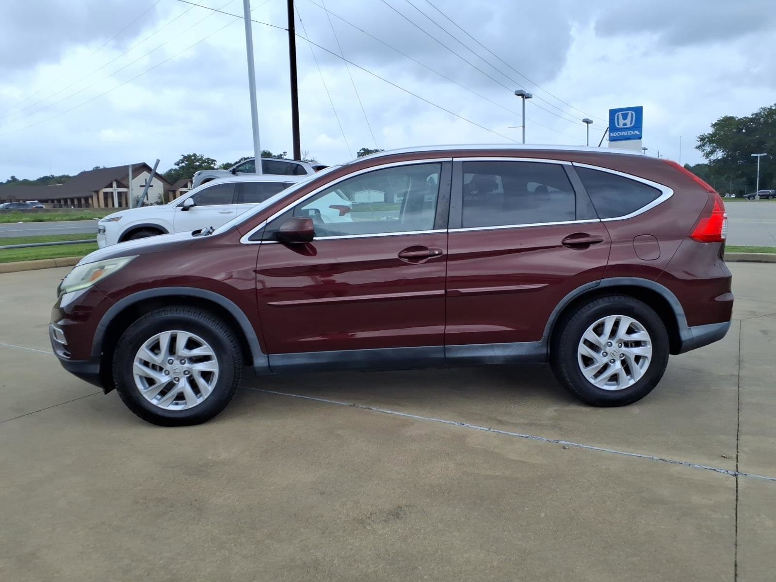 Used 2015 Honda CR-V EX-L with VIN 2HKRM3H74FH537447 for sale in Lufkin, TX