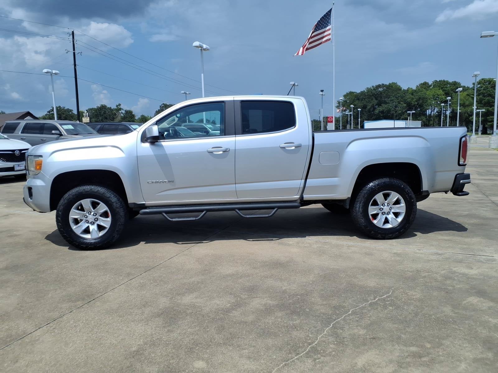 Used 2015 GMC Canyon SLE with VIN 1GTG5BE31F1137174 for sale in Lufkin, TX