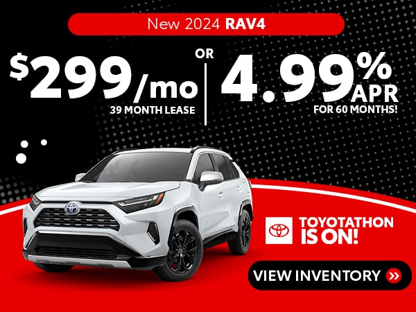 New 2024 RAV4 at Loving Toyota's Black Friday Deals in Lufkin, TX