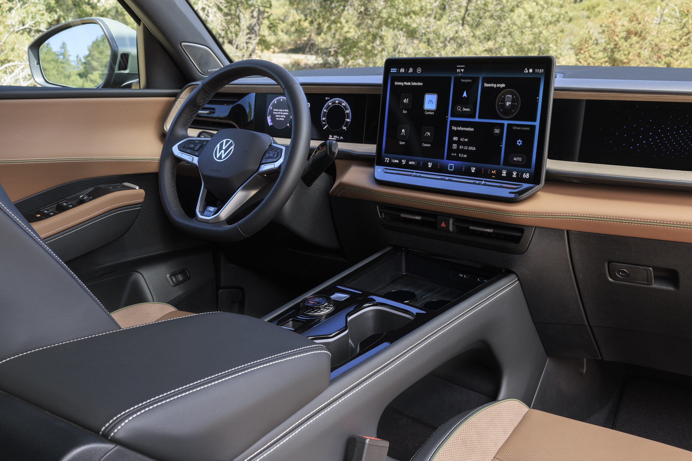 2027 Volkswagen Atlas interior seating and cabin materials