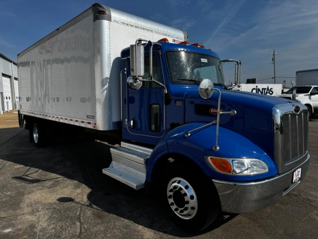 Used 2020 Peterbilt 330 22' Box Van with Liftgate Van Cargo