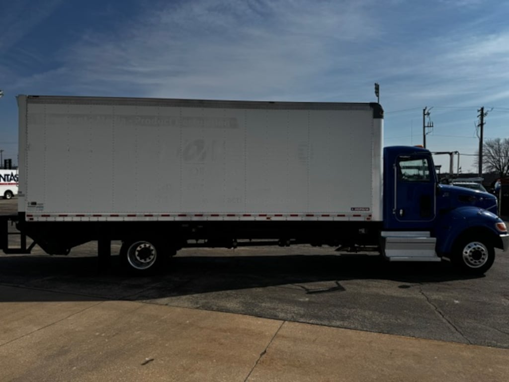 Used 2020 Peterbilt 330 22' Box Van with Liftgate Van Cargo