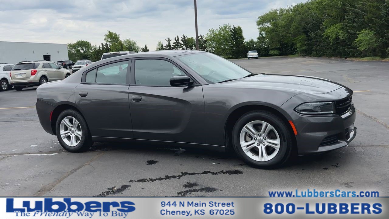 Used 2023 Dodge Charger SXT with VIN 2C3CDXBG4PH563759 for sale in Cheney, KS