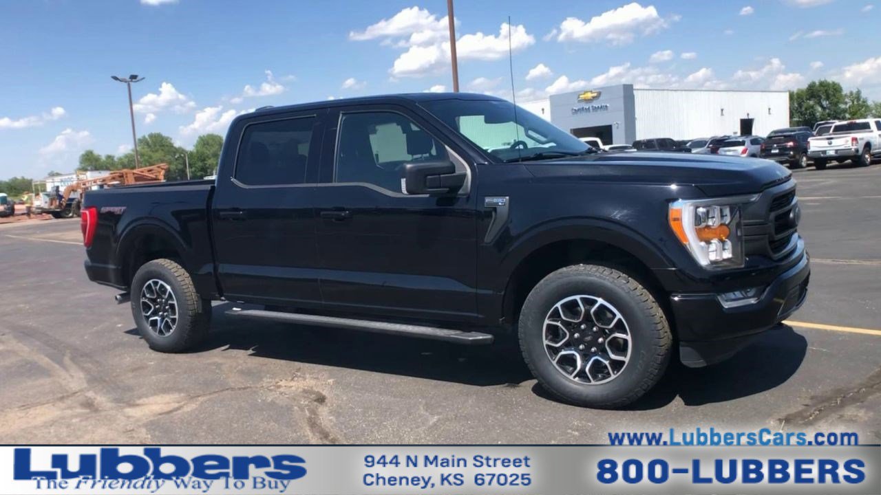 Used 2021 Ford F-150 XLT with VIN 1FTFW1E82MFA36952 for sale in Cheney, KS