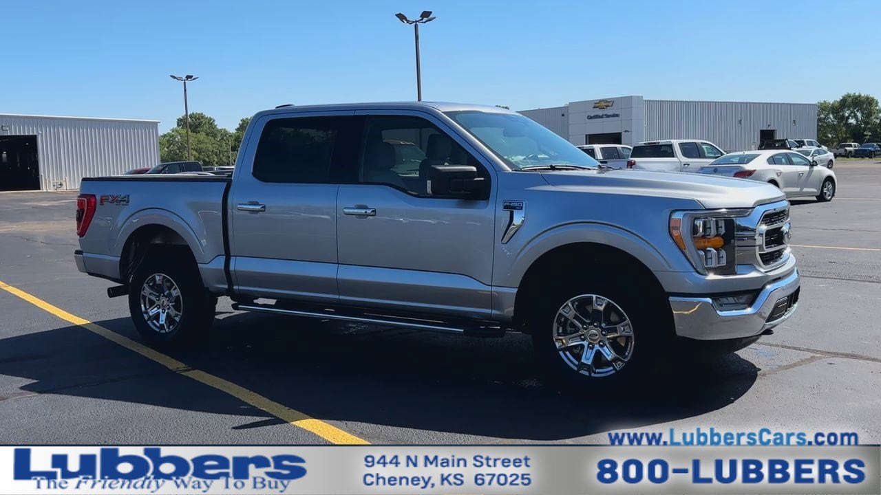 Used 2022 Ford F-150 XLT with VIN 1FTFW1E83NKD56726 for sale in Cheney, KS