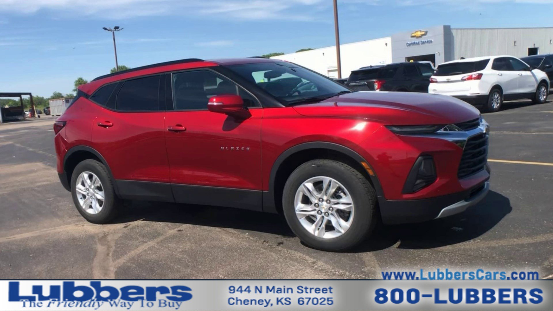 Used 2022 Chevrolet Blazer 2LT with VIN 3GNKBCR44NS166989 for sale in Cheney, KS