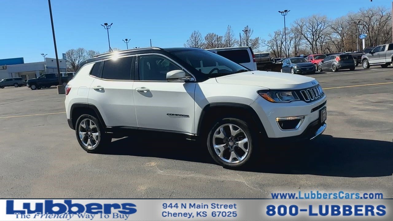 Used 2021 Jeep Compass Limited with VIN 3C4NJDCB8MT568965 for sale in Cheney, KS