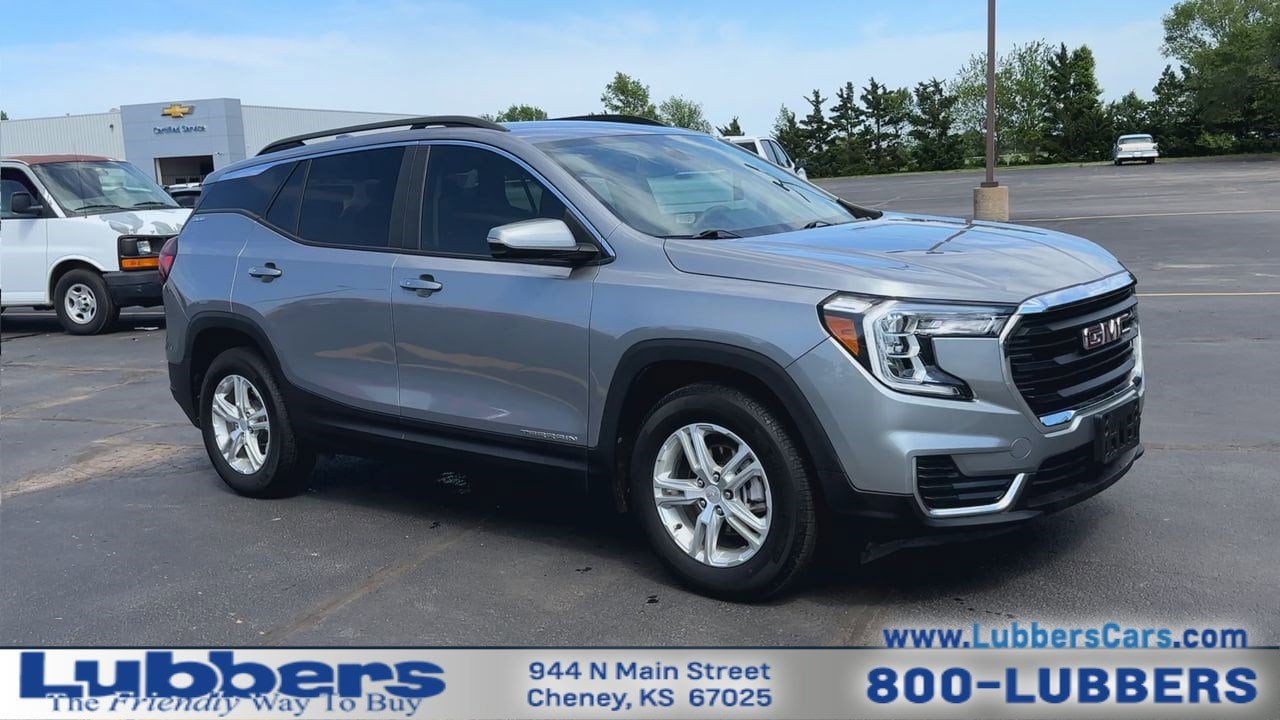 Used 2023 GMC Terrain SLE with VIN 3GKALMEG8PL215703 for sale in Cheney, KS