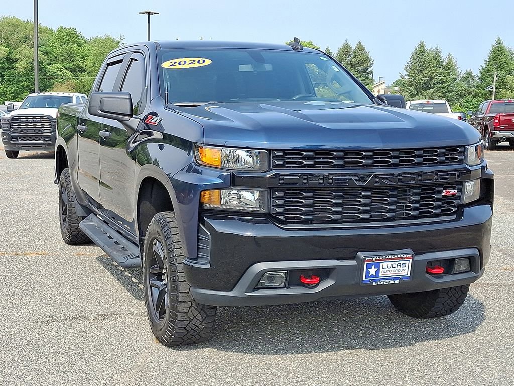 Used 2020 Chevrolet Silverado 1500 Custom with VIN 1GCPYCEF2LZ374549 for sale in Lumberton, NJ