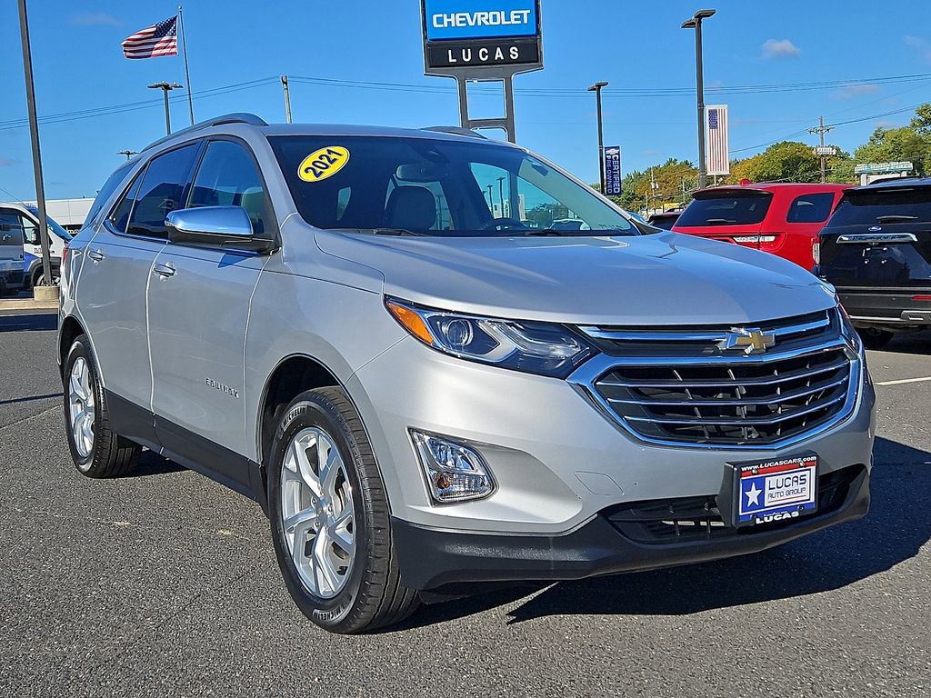 Used 2021 Chevrolet Equinox Premier with VIN 3GNAXXEV1MS134874 for sale in Lumberton, NJ