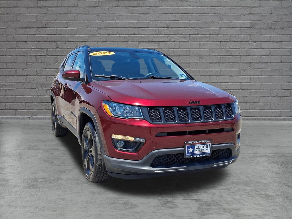 Used 2021 Jeep Compass Altitude with VIN 3C4NJDBB7MT533321 for sale in Lumberton, NJ