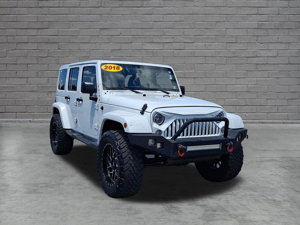 Used 2018 Jeep Wrangler Unlimited Sahara with VIN 1C4BJWEG4JL903170 for sale in Lumberton, NJ
