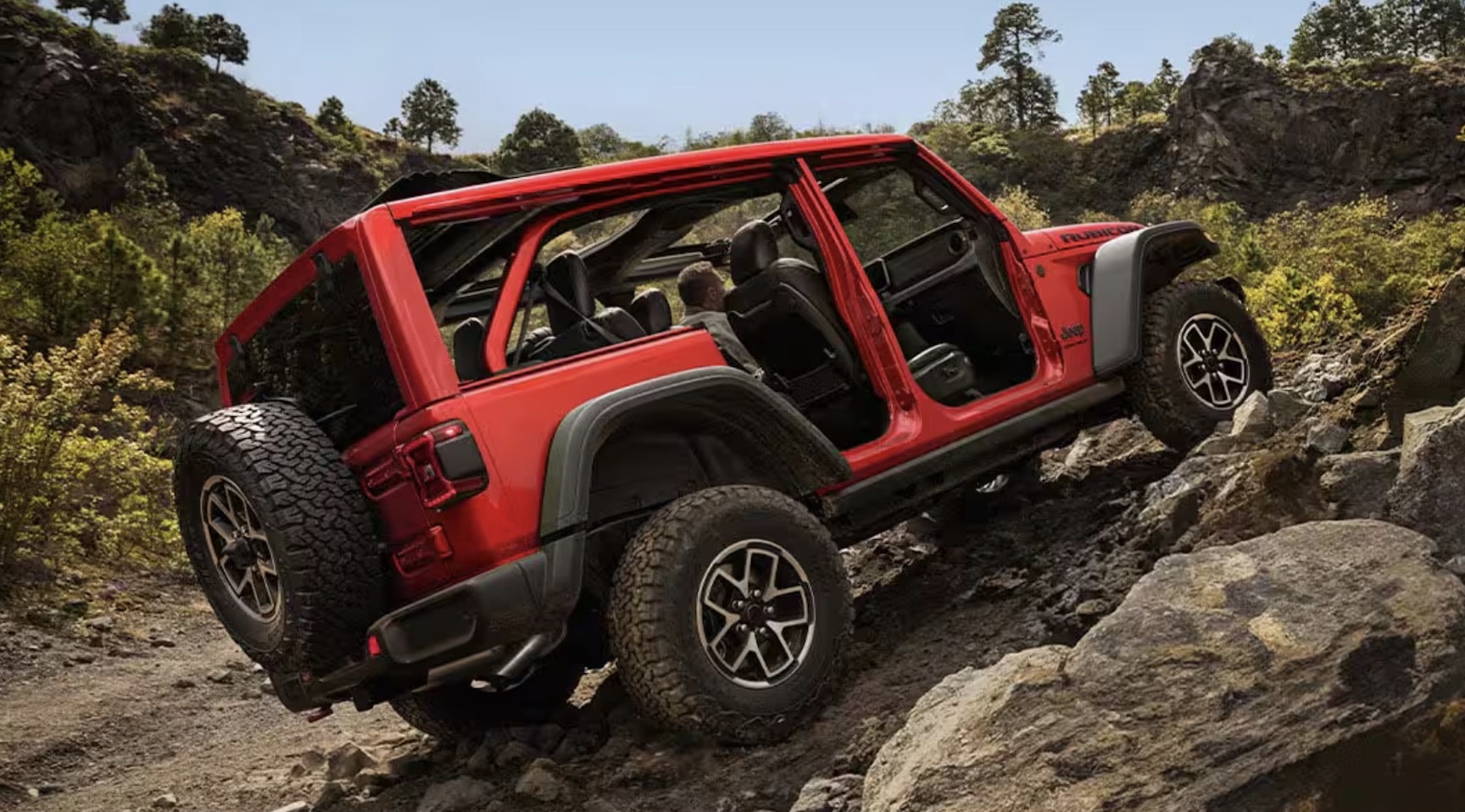 2026 Jeep Wrangler with doors removed for open-air driving in New Jersey