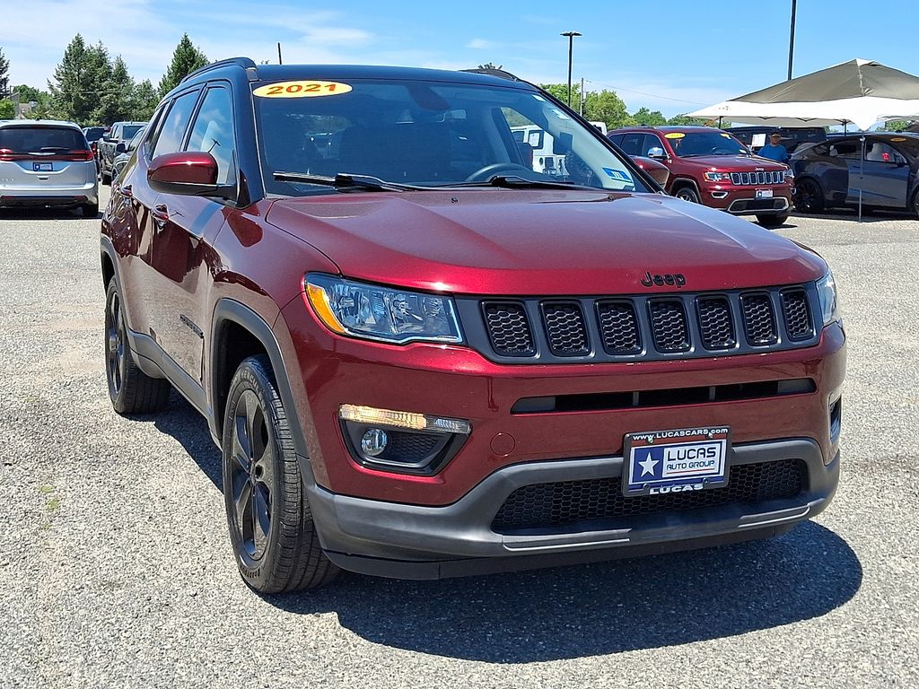 Used 2021 Jeep Compass Altitude with VIN 3C4NJDBB7MT533321 for sale in Lumberton, NJ