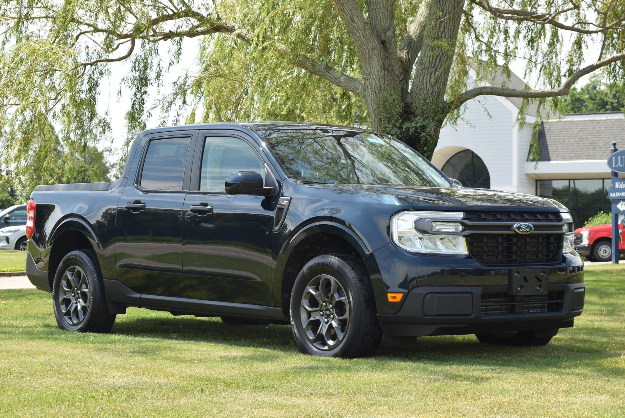 Blue 2023 Ford Maverick Pickup Truck All-Wheel Drive 8-Speed Automatic