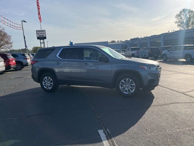 Used 2021 Chevrolet Traverse LS with VIN 1GNERFKW1MJ188681 for sale in Lugoff, SC