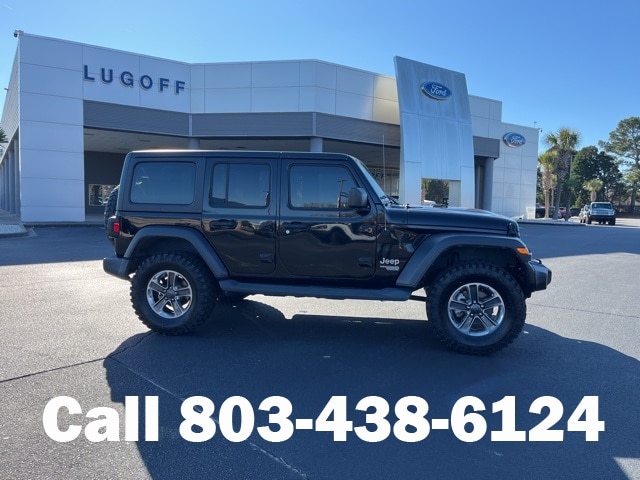Used 2019 Jeep Wrangler Unlimited Sport S with VIN 1C4HJXDN4KW555533 for sale in Lugoff, SC