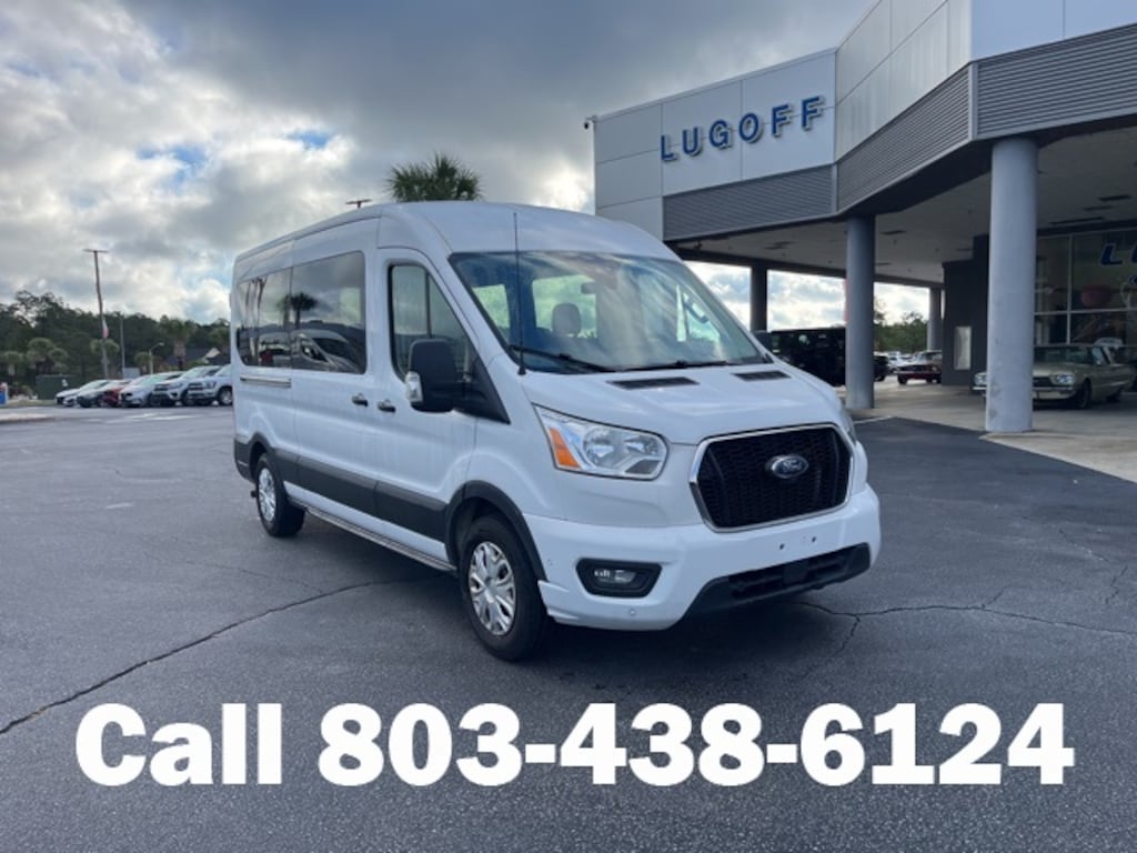 Used 2021 Ford Transit-350 Passenger  Wagon Medium Roof Van