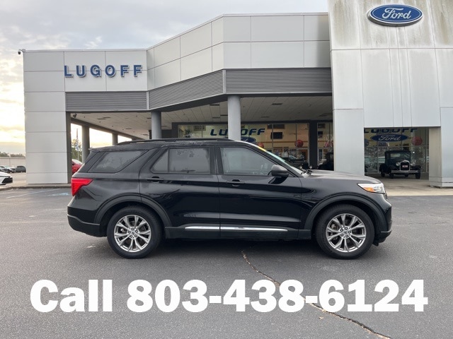 Used 2022 Ford Explorer XLT with VIN 1FMSK7DH9NGA47565 for sale in Lugoff, SC