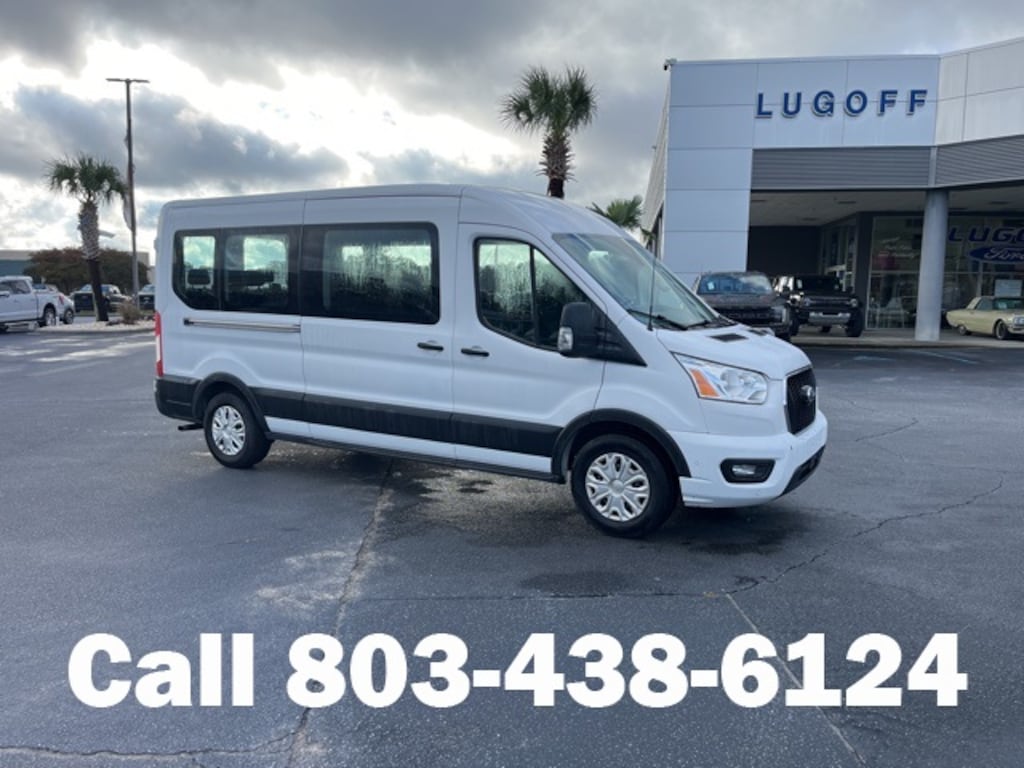 Used 2021 Ford Transit-350 Passenger  Wagon Medium Roof Van