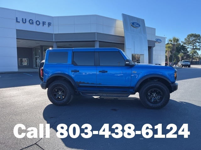 Used 2023 Ford Bronco 4-Door Wildtrak with VIN 1FMEE5DP8PLB16465 for sale in Lugoff, SC