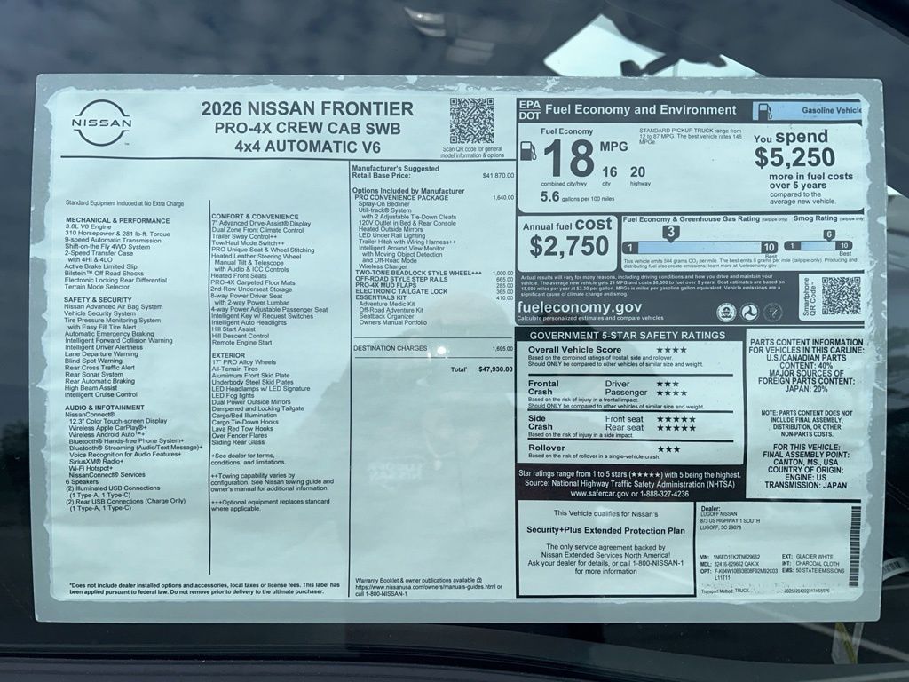 2026 Nissan Frontier PRO-4X - Photo 20