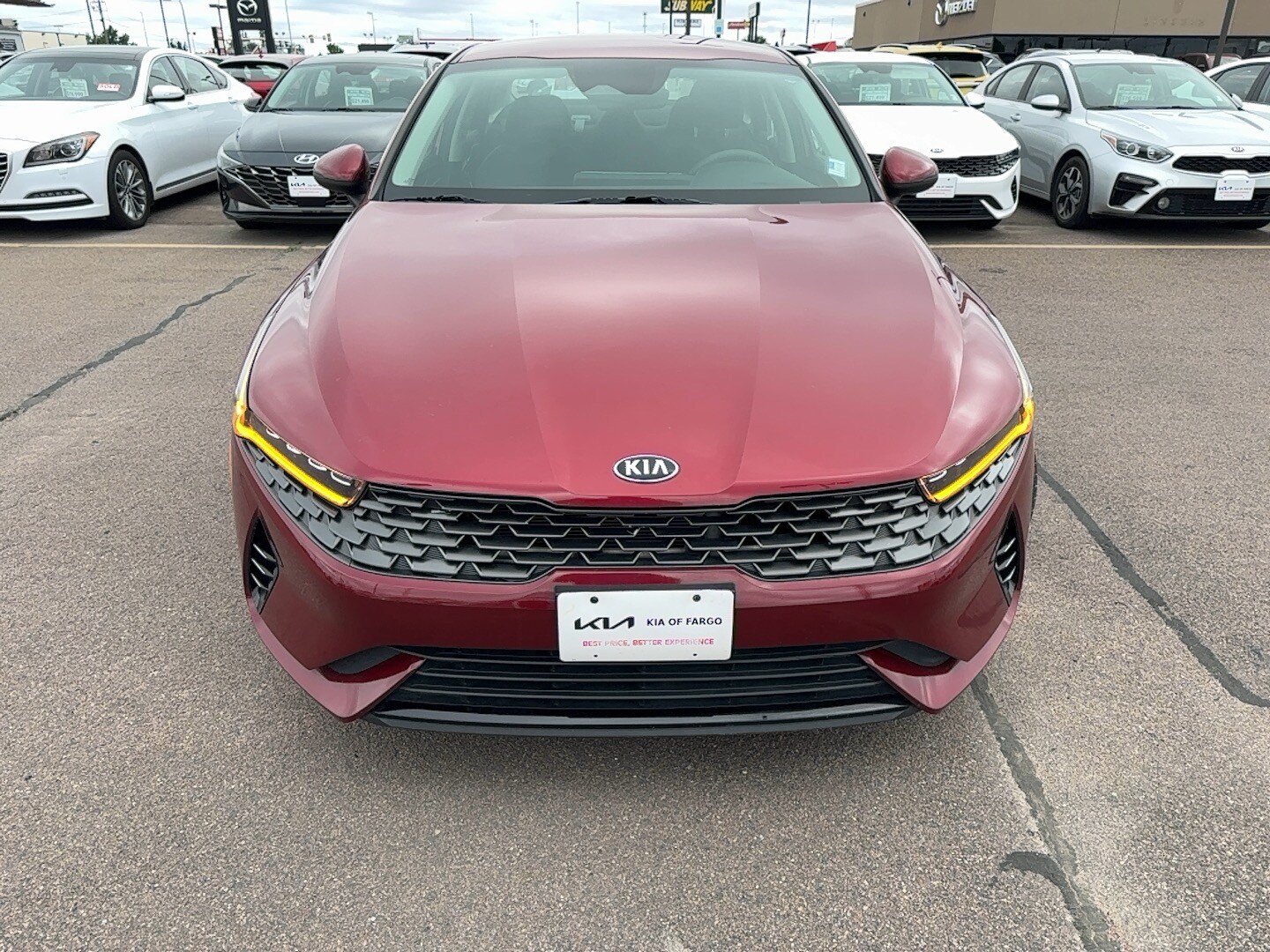 Used 2021 Kia K5 LX with VIN 5XXG24J21MG002800 for sale in Fargo, ND