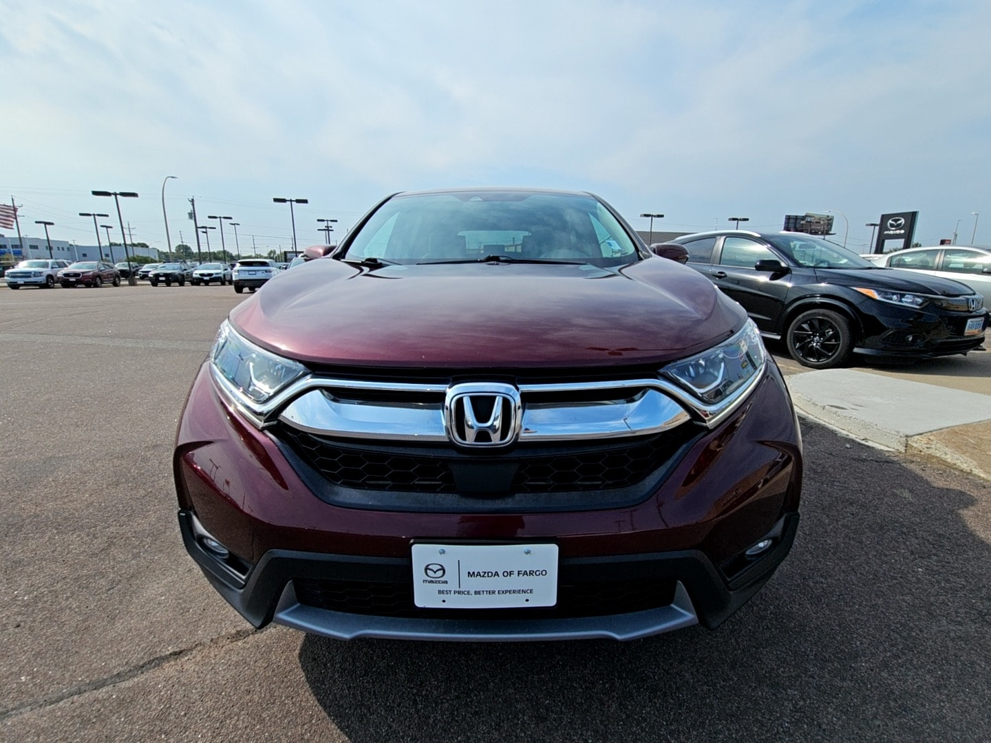 Used 2018 Honda CR-V EX with VIN 2HKRW2H59JH670328 for sale in Fargo, ND